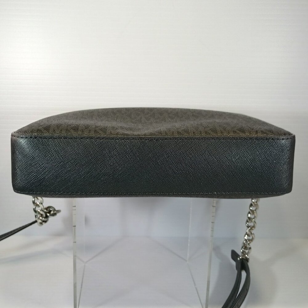 MK Jet Set LG EW Saffiano Crossbody Bag LOGO BLK, Used, See Pics! - Picture 4 of 14